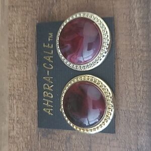 VINTAGE Lucite Clip Earrings